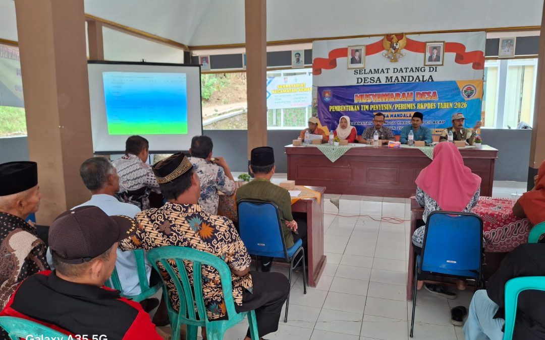 Musdes Pembentukan Tim Penyusun dan Perumus RKPDes Tahun 2026 Desa Mandala