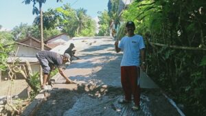 Kegiatan rabat Beton dan Talud pada tanggal 19 Januari 2025