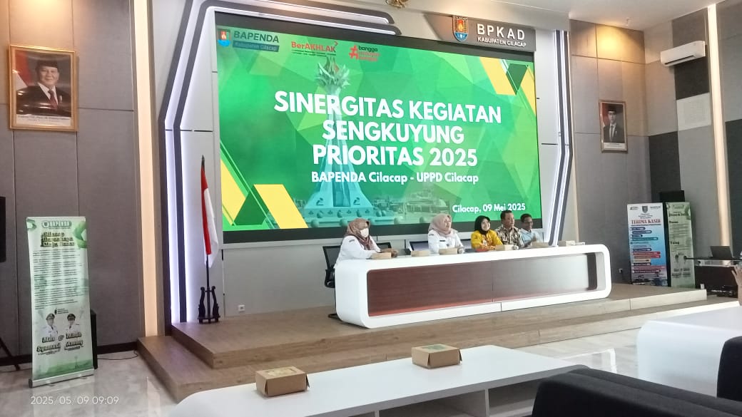 Kasi Pemerintahan Desa Mandala (Fauji Gunawan) Ikuti Rapat Sengkuyung STPD-PKB di BAPENDA Kabupaten Cilacap