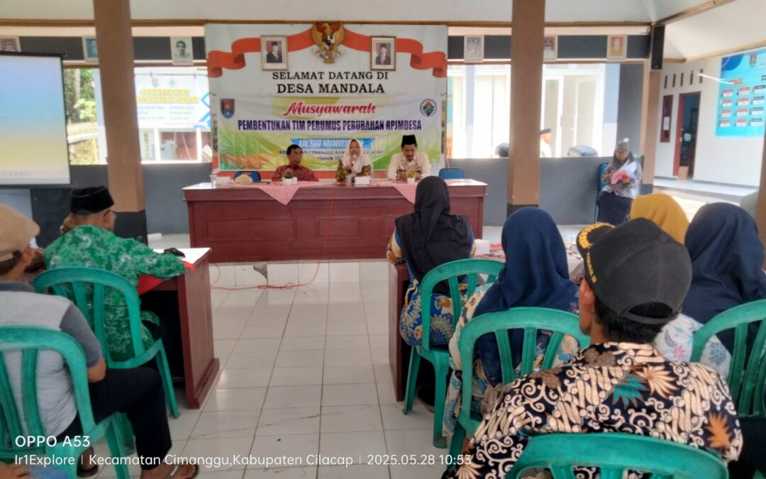 Musyawarah Pembentukan Tim Perumus RPJM Desa Mandala Kecamatan Cimanggu