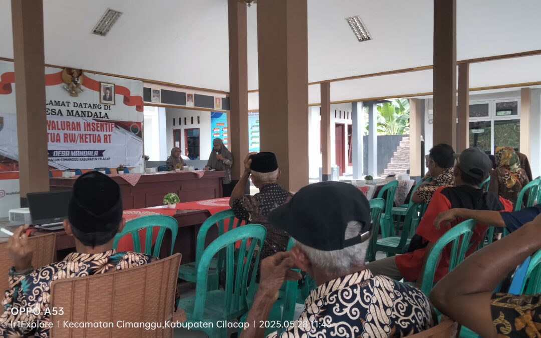 Penyaluran Insentif RT RW Bulan Januari – Juni 2025 Desa Mandala Kecamatan Cimanggu