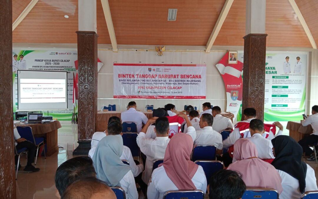 Kepala Dusun Lengkong Kulon Desa Mandala (Agus Suseno) Ikuti Bimtek Tanggap Darurat Bencana di Pendopo Kecamatan Majenang