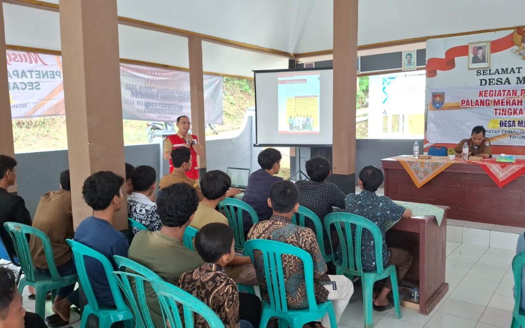 Pembinaan Palang Merah Remaja (PMR) Desa Mandala oleh PMI Puskesmas Cimanggu 2